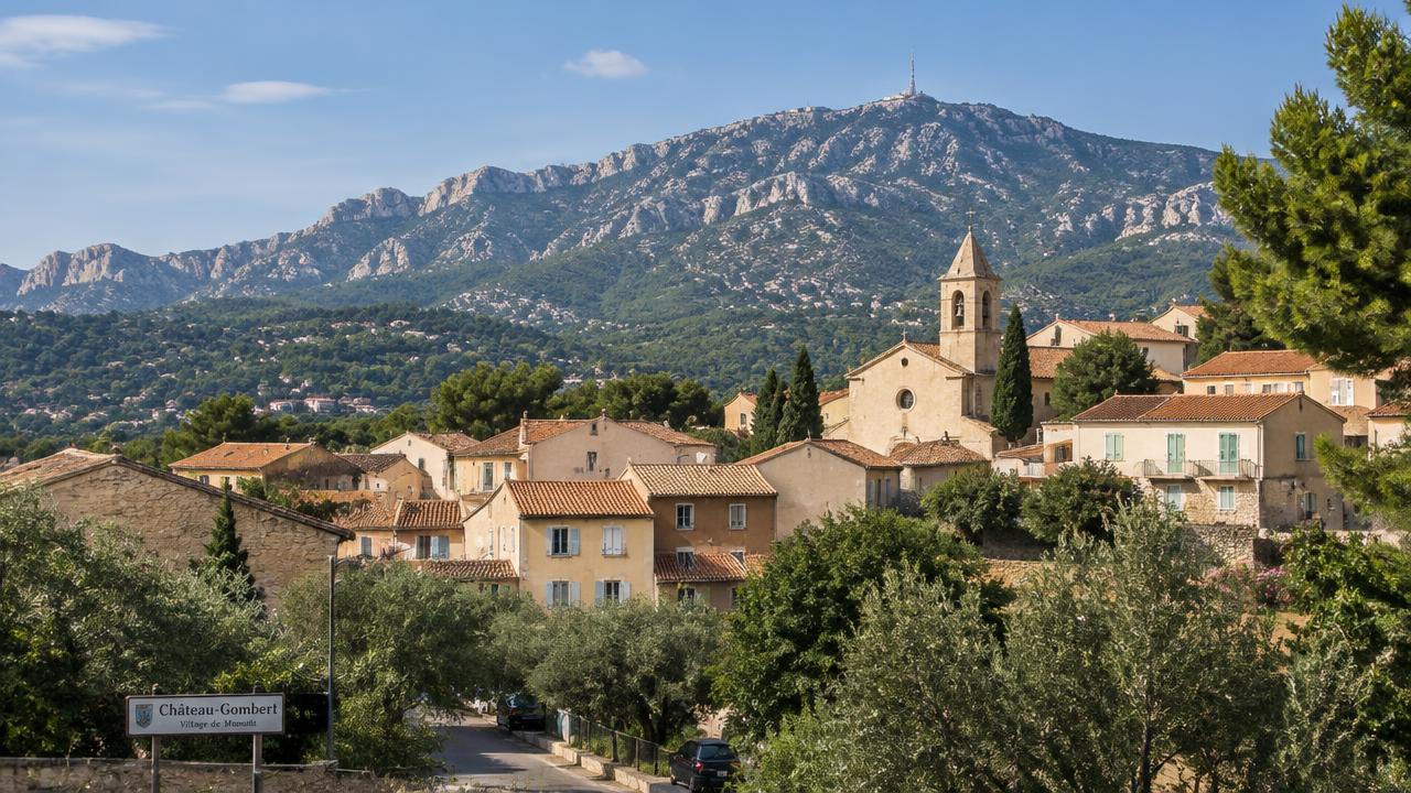 Village de Château-Gombert au pied des collines